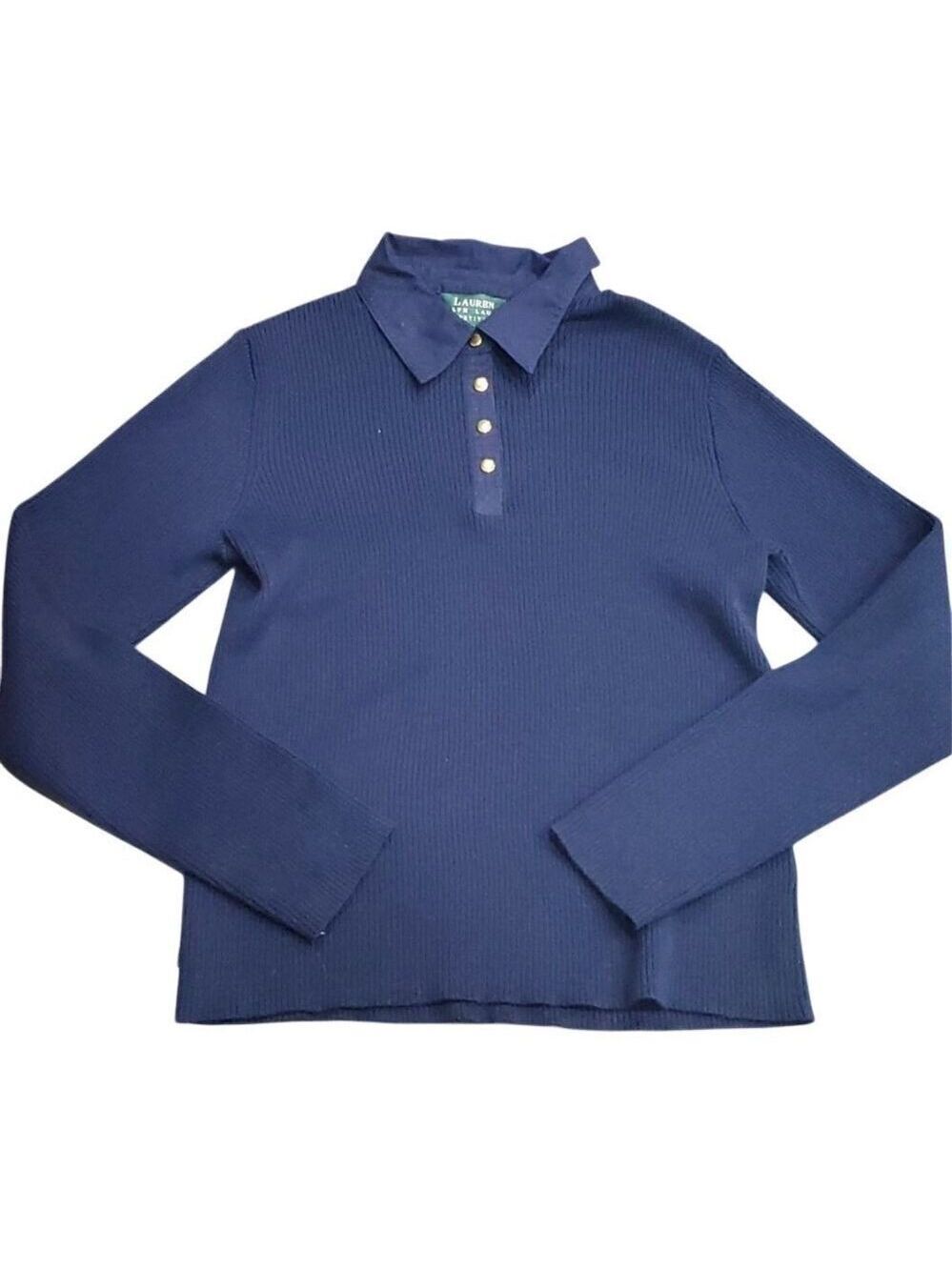 Ralph Lauren ribbed polo  100% cotton size petite MP - Picture 5 of 8
